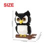 Larcele Animal Series Micro Building Blocks Animal Set, DIY Mini 3D Building Toy Bricks Kit,1216 Pieces KLJM-07 (Owl)