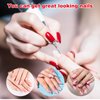 YUXIANLB 6pcs Cuticle Drill Bit, Diamond Nail Drill Bits Set with Case, Professional Manicure Tools 3/32" Flame Cuticle Clean Nail Carbide Bits for Home Salon
