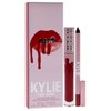 Kylie Cosmetics Matte Lip Kit - 402 Mary Jo K for Women - 2 Pc 0.10 oz Matte Liquid Lipstick, 0.03 oz Lip Liner