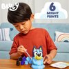 Bluey Paint Your Own Figurine, Fun Paintable Ceramic Bluey Figurine, Includes 6 Acrylic Paints, Paintbrush, Bluey Toys, Bluey Birthday Decorations, Bluey Party Favors, Kids Activities, Bluey Figures