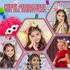 Z-CHARMMY Fluffy Pom Poms Hair Clips, Crazy Hair Day Accessories for Girls, Cartoon Hair Clips for Toddler, Quirky Little Monster Barrettes, Christmas Stocking Stuffers for Kids, 5 Pieces