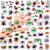 Temporary Tattoos For Kids, Halloween Tattoo Waterproof Cute Designs Stick on Children Tattoos, 80Pcs Cute Spider Stickers for Kids Children Party Favors