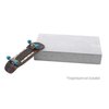 Teak Tuning Monument Series Concrete Fingerboard Obstacle, Big Slab Manual Pad - 5.5" Wide, 3" Long, 1" Tall - Ultra Premium, Super Durable Polymer Modified Concrete - Sterling Gray Colorway