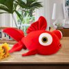 AUCOOMA Fish Stuffed Animal Plush Toys Hugging Pillow Cute Soft Doll Gifts for Girls Red13.7