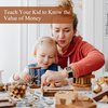 Fake Coins for Kids, 200pcs Play Money Coins Set for Kids Cash Register, Toy Coins and Play Coins That Looks Real Actual Size, Play Money for Pretend Play, Plastic Coins for Kids Learning Education