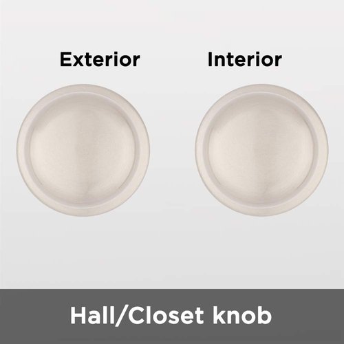Kwikset Juno Interior Passage Door Knob, Handle For Closet and Hallway Doors, Non-Locking Doorknob in Satin Nickel, with Microban Protection