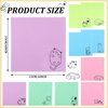 Sinmoe 20 Pcs Microfiber Cleaning Cloth Cute Kitty Cat Design Microfiber Cloth Gift Soft Multicolor Glasses Cleaner Cloth for Eyeglasses Camera Lens Cell Phone Screens Glasses, 6 x 6 Inches (Cat)