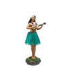KC Hawaii Leilani Dashboard Hula Doll Playing Ukulele Green 7 inch
