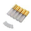 YIPINER Case of 90 packs, Empty Plastic Clear Lip Gloss Tubes Lip Balm Bottle Container Gold Transparent 1.2ML Makeup Tool for Women (90 pcs, Gold)