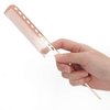Rat Tail Hair Comb Hair Comb Aluminum Metal Comb Salon Tools Fashionable Straight Hair Comb Personal Use Professional Use Men Women(Rose gold)