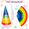 Tigerdoe Birthday Party Hats - Happy Birthday Theme - Birthday Party Set - Party Supplies - Party Decor - 36 Piece Set - 12 Hats - 12 Sunglasses - 12 Whistles