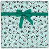 CENTRAL 23 - Green Wrapping Paper - 6 Sheets Gift Wrap - Birthday Pandas - Animals - For Men Women Boys Girls New Baby - Recyclable