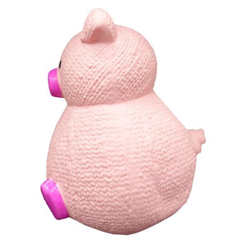 Latex with Rubber Tumbler Dog Toy 5" H (Pig)