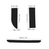 4Pcs Rise Threshold Ramps, Assembly Rubber Door Threshold Wheelchair Door Sill for Sweeper Electric Scooter(Black)