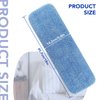 Replacement Microfiber Pad for Rubbermaid Commercial 18 Inch Mop Head - 10 Pack Wet & Dry Commercial Cleaning Refills Reusable Mop Refills Fit for Any Microfiber Flat Mop System 18"