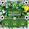 Soccer Birthday Party Decorations 87Pcs Soccer Birthday Party Supplies Including Tablecloth Backdrop Banner Cake Topper Latex Balloons Foil Balloons Decorations Kit