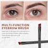 200 Pieces Disposable Angled Eyebrow Brushes Bulk Brow Tint Brushes Eye Makeup Brush Eyeliner Brush Tinting for Women Girls Salon Beauty Cosmetic Make up Tool Esthetician Supplies