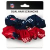 Littlearth Womens NFL New England Patriots Dual Hair Scrunchie, Team Color, One Size, (300707-PATS)