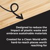 Reach Clean World Natural Bamboo Toothbrush, Soft Plant-Based Bristles, FSC Certified Bamboo and Paperboard, Recyclable Packaging, 3 Count