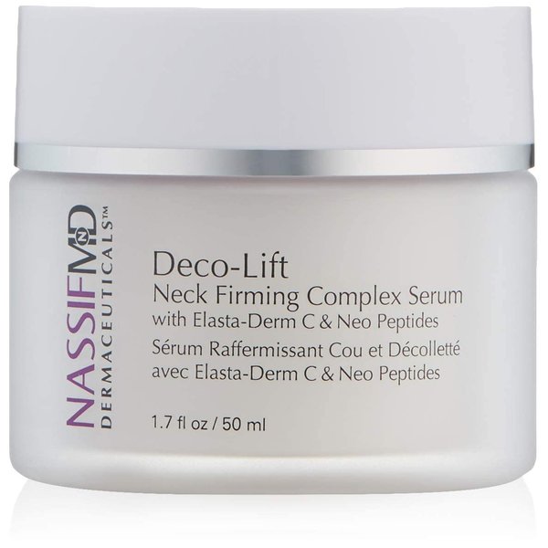 NassifMD Deco-Lift Neck Firming Cream and Tightening Complex Serum, Neck Tightening Cream for Neck Firming, Neck Wrinkle Cream for Saggy Neck, Neck Firming Cream Tightening Sagging Skin
