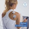 Beurer EM59 Digital 3-in-1 TENS, EMS & Heat Therapy Device for Pain Relief and Massage, Muscle Stimulator with 2 Adjustable Channels, 64 Applications, Timer Function