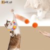 HaiPal Cat Toy Balls, 20Pcs Premium Soft Pom Pom Balls for Kittens, 1,9'' Funny Interactive Cat Pompom Toys for Bored Indoor Cats Playing Plush Balls for Craft DIY Decorations, Cute Kitten Kitty Toys.