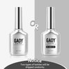 GAOY Gel Base Coat for Gel Nail Polish, 16ml No Wipe Clear Foundation for Long Lasting UV Gel Nail Art DIY at Home