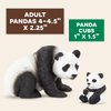 Terra by Battat – 4 Pcs Giant Panda Family – Realistic Plastic Animal Figures – Zoo Animal Toys for Kids and Toddlers Age 3+