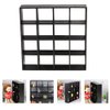 Home Decor Doll House Furniture Miniature Wooden Storage Rack 16 Grid Display Shelf Model Wooden Mini Doll House Furniture Accessories Decoration 1: 12 Storage Rack Locker Shelf