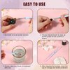 3pcs Nail Art Clean Up Brushes, Nails Painting Brushes, Round & Angled Head Pen Silicone Nail Art Acrylic Pen Brushes Dotting Pen Nail Painting Tools for Nail Art Design Polish Mistake Cleaning