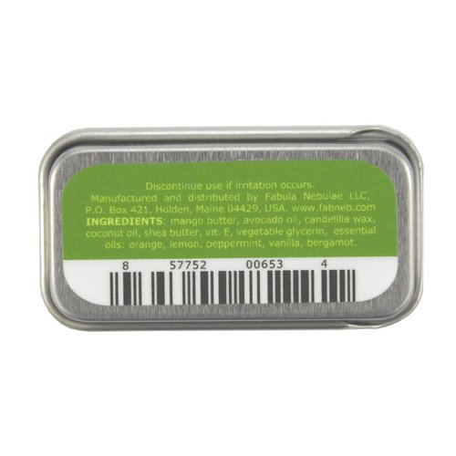 Vegan Lip Butter 2 pack, Soothe & Moisturize Dry & Cracked Lips, Organic Lip Balm with Shea Butter, Vitamin E, Coconut Oil & Candelilla Wax, Minty Tea with Lemon Scent, Lip Care Balm by Fabula Nebulae