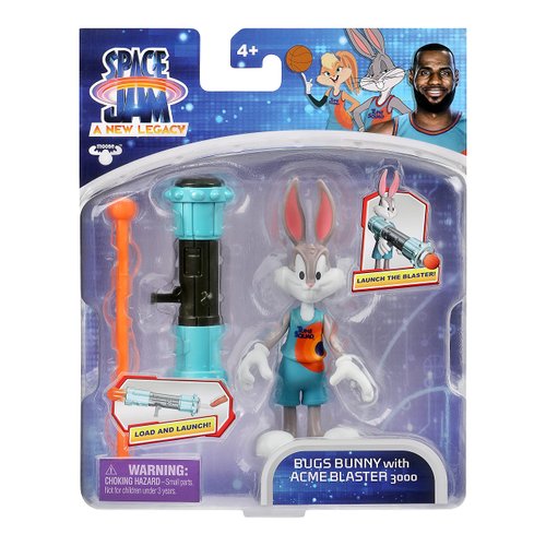 Moose Toys Space Jam: A New Legacy - Baller Action Figure - Bugs Bunny with Acme Blaster 3000