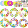 Qyeahkj 286 Pcs Easter Foam Wreath Craft Kit DIY Wreath Signs Decorations 24 Sets Easter Craft for Kids Easter Bunny Egg Chick Foam Stickers for Home Classroom Activities Easter Front Door Decor