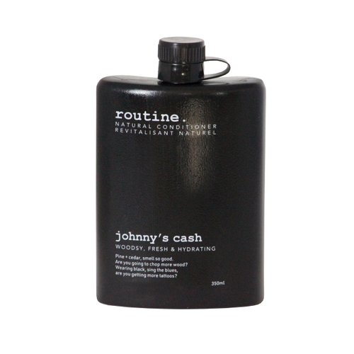 Routine | Johnny's Cash 350ml Natural Conditioner. Cedarwood, Pine & Bergamot. Color Safe | Botanicals | Vegan | Refillable| no SLS or Parabens | No Synthetic Fragrance