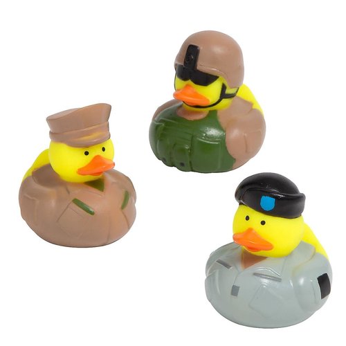 Military Soldier Rubber Ducks | 12 Pack | Party Favors