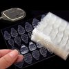 240pcs(10Sheets)Double Side Jelly Nail Adhesive Tab for Press on Nails Glue Sticker Waterproof Breathable Super Sticky Nails Tab for Finger False Nails Tape Jelly Women Girls Kids Daily Wear Manicure