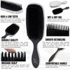 Jk Valenteen Pro Detangling Hair Brush - Tangle-Free Detangler for Wet & Dry Hair - Reduces Breakage, Removes Knots, Curls Separation, Perfect Detangle Brush for Curly Hair, Thick Hair, Women & Kids