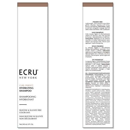 ECRU NEW YORK Curl Perfect Hydrating Shampoo 8oz
