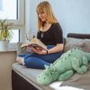 Pterosaur Stuffed Animal with Wings - Cute Soft Dinosaurs Plush Toys Little Flying Dragon Plushies Pillow Doll Christmas Birthday Gifts for Kids Boys Girls (Green,27.55inch/70cm)