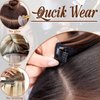 Dorsanee Clip in Hair Extensions, Dark Brown with Chocolate Brown Highlight Hair Extensions, 20 Inch 4pcs Long Wavy Synthetic Hair Extensions Double Weft Hairpieces for Women