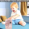 Qwifyu Piggy Bank for Boys Girls, 4 5 6 7 8 9 10 Year Old Girl Boy Birthday Gift Ideas, Electronic Password Money Saving Box ATM, Great Gift Safe Bank Toys for Kids (Rose Gold)