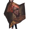Mount Hour African Black Girl Home Hair Cutting Barber Cape Hair Salon and Dyeing Styling Cloth for Women/Men