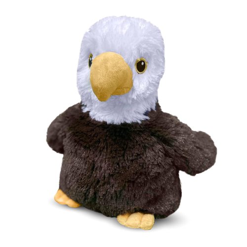 warmies Microwavable & Weighted Stuffed Animals, Eagle - Heated Stuffed Animal Plushie for Warmth & Comfort - Cute Soft Plush Toys for Adults & Children (Boys, Girls, Babies & Toddlers)