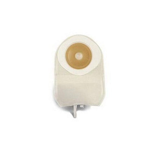 ConvaTec 175796 ActiveLife One-Piece Convex Urostomy Pouch with Pre-Cut Durahesive Skin Barrier, Fold Over Tap, 8" Pouch, Transparent, 1-1/4" Stoma Opening, Pack of 5