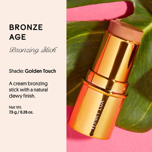 Winky Lux Bronze Age Bronzer Stick - Golden Touch, Cream Bronzer and Contour Stick, Hydrating Makeup Stick for Flawless, Smooth Skin, Vitamin E and Meadowfoam Seed Oil Face Makeup, Easy to Use Bronzer