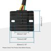 GOOFIT 6 Pin DC Voltage Regulator Rectifier for 50cc 70cc 90cc 125cc 150cc 200cc 250cc Scooter
