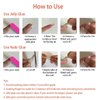 Enppode Coffin Press on Nails Long Fake Nails with Rhinestones Pink Stick on Nails for Women