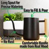 Indoor Watering Can with Long Spout - 35oz Black Watering Can for Indoor Plants - Cute Watering Can Indoor - Small Watering Can for Indoor Plants - Indoor Plant Watering Can