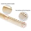 Barber Comb 4Type Aluminum Metal Combs for Cutting Comb Hair Hairdressing Tail Comb (Golden)