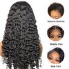 Glueless Wigs Human Hair Pre Plucked 5x5 HD Lace Closure Wigs Human Hair Glueless Wear And Go Deep Wave Lace Front Wigs Human Hair Curly Human Hair Wigs For Black Women (Black, 24 Inch, Curly)
